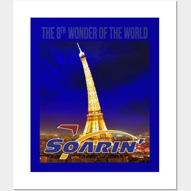 8th Wonder of the World - Soarin - Bent Eiffel Tower Wall Art by Tomorrowland Arcade